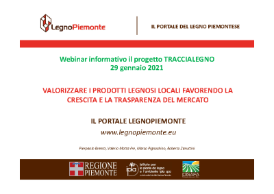 Presentazione Portale Legno Piemonte (Brenta- I.P.L.A.)